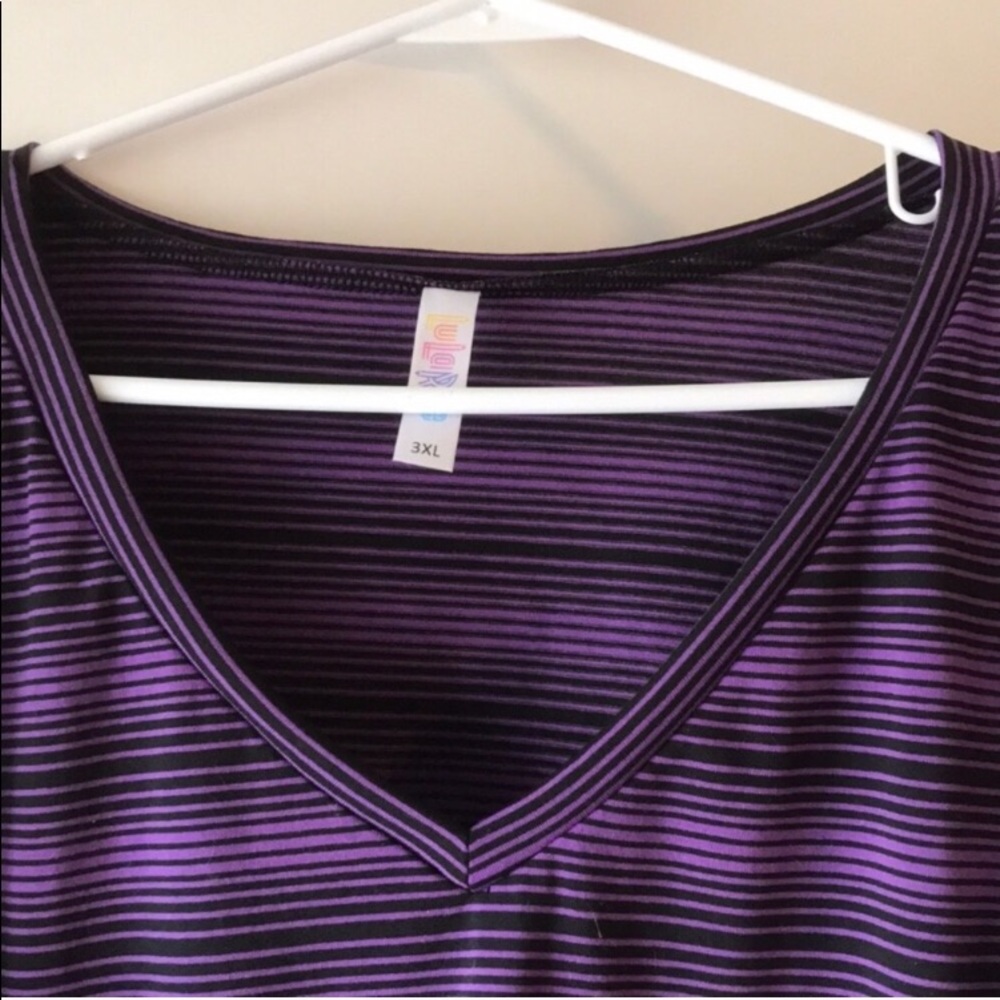 Lularoe Striped Christy Tee